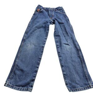Wrangler 20X Jeans Boys 10 Relaxed Western Denim Dark Wash Cowboy